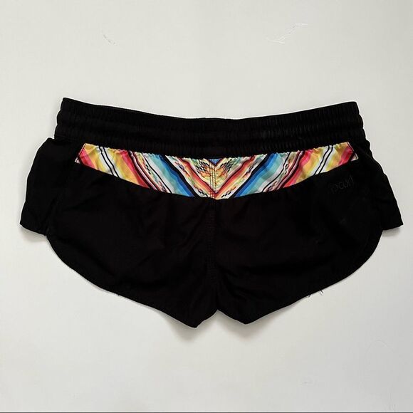 Rip Curl Swim Shorts Black Size M Drawstring Elastic Waist Resortwear Summer - Picture 6 of 9